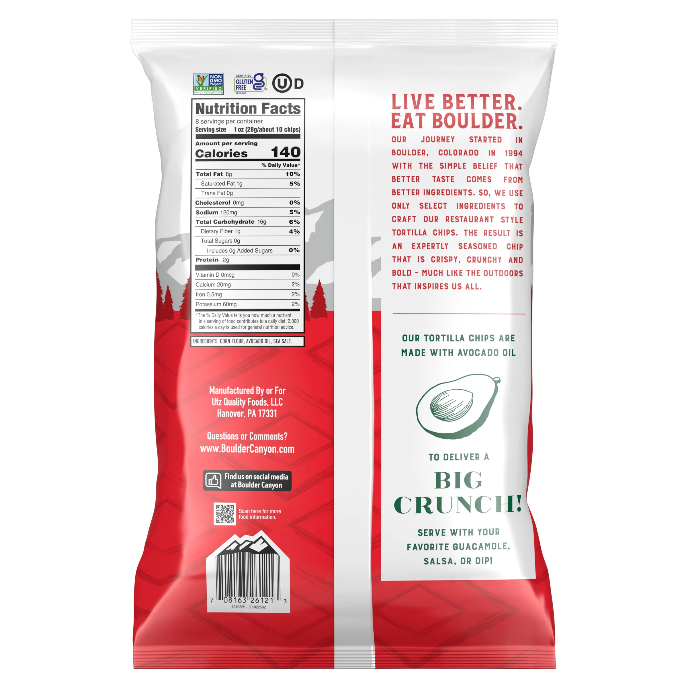 Boulder Canyon Avocado Oil Sea Salt Tortilla Chips - Image 6