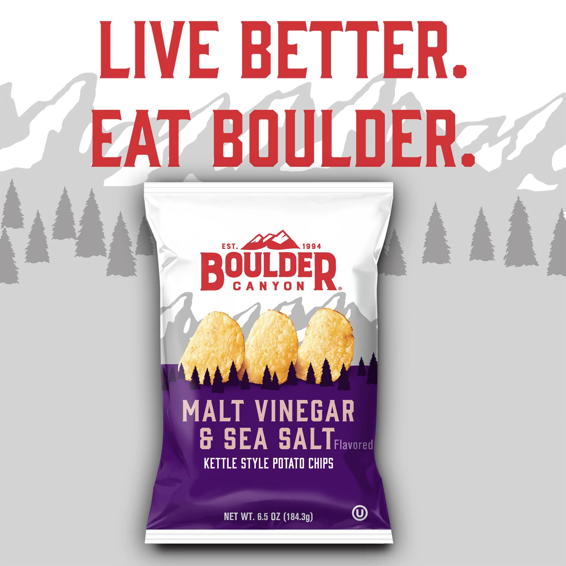 Boulder Canyon Kettle Potato Chips Malt Vinegar & Sea Salt - Image 6