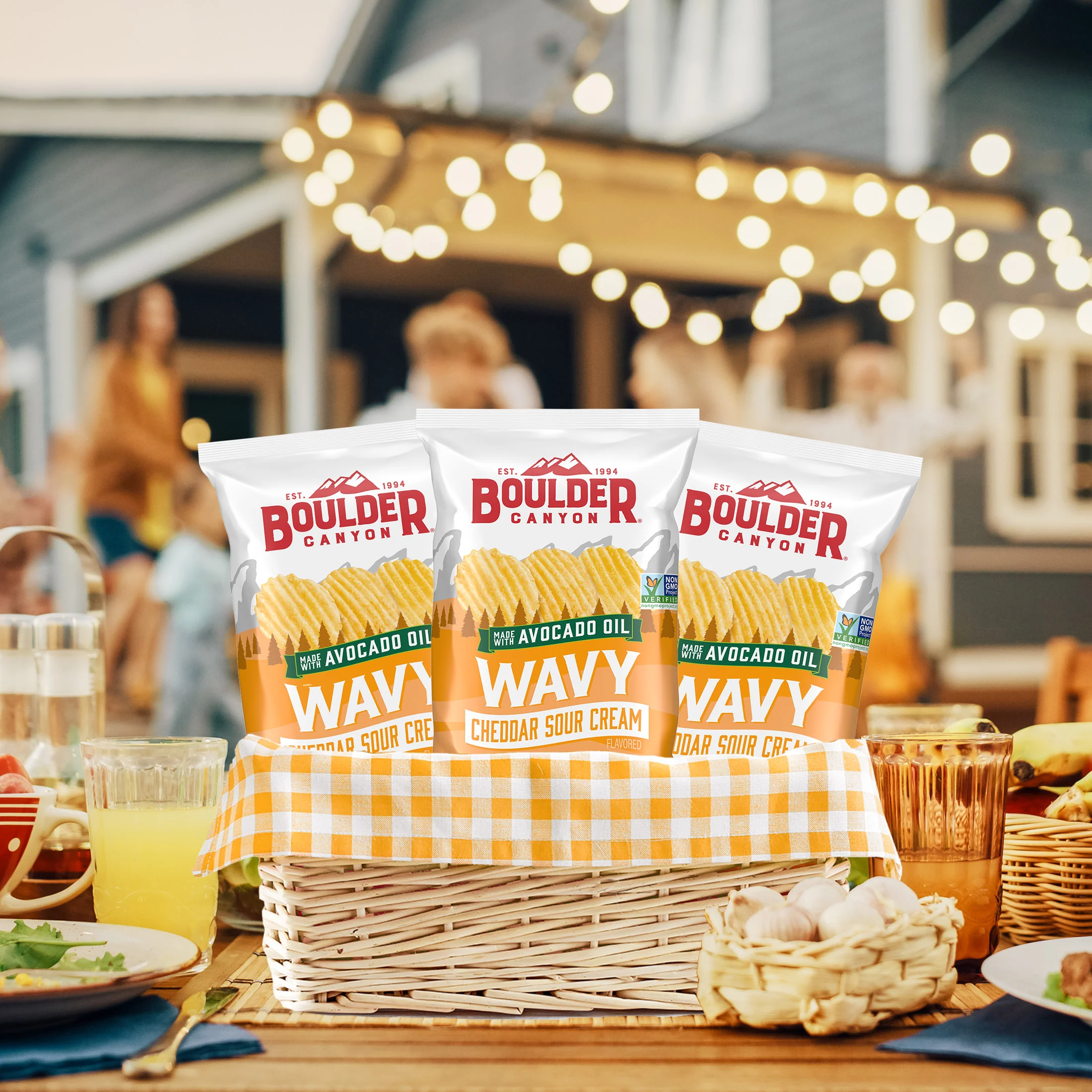 Boulder Canyon Wavy Cheddar Sour Cream Potato Chips - Image 9