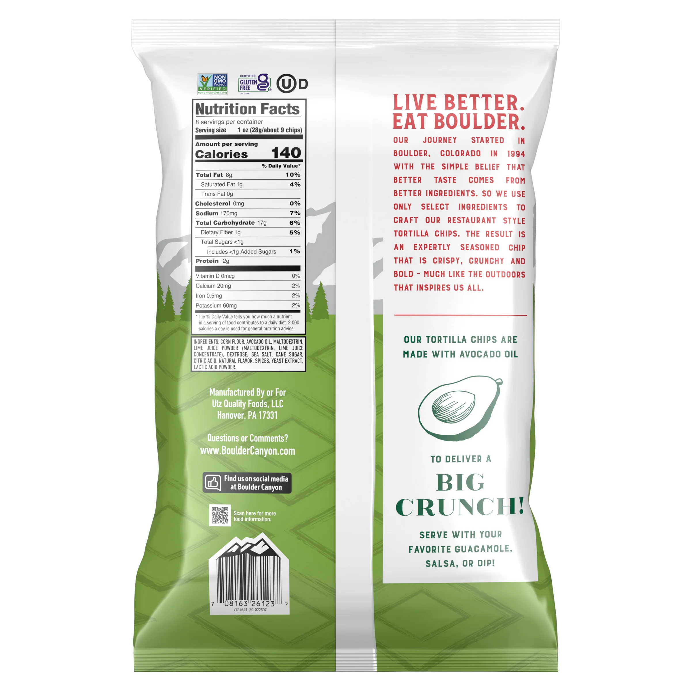 Boulder Canyon Avocado Oil Lime & Sea Salt Tortilla Chips - Image 6