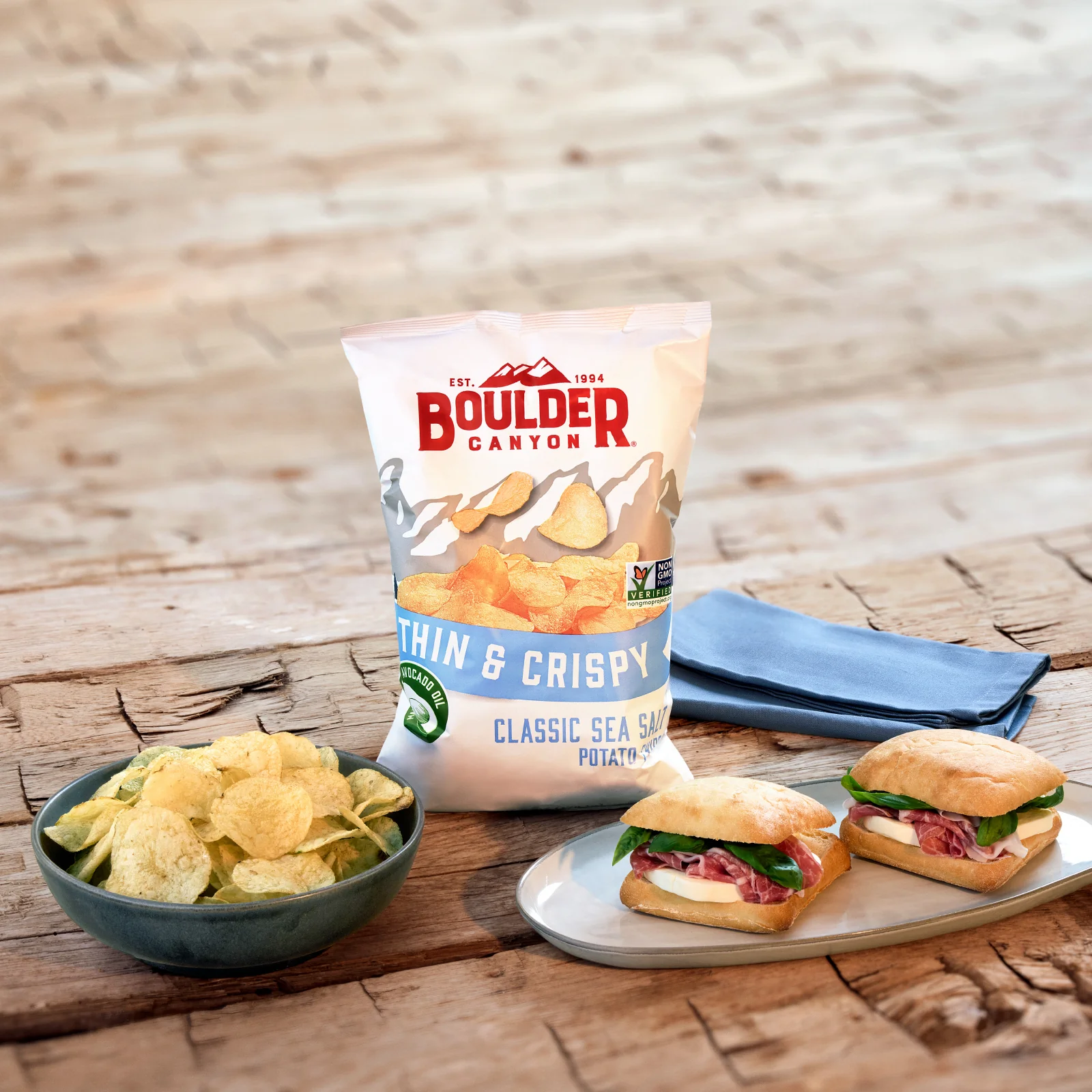 Boulder Canyon Potato Chips Thin & Crispy Avocado Oil Cheddar Sour Cream - Image 4