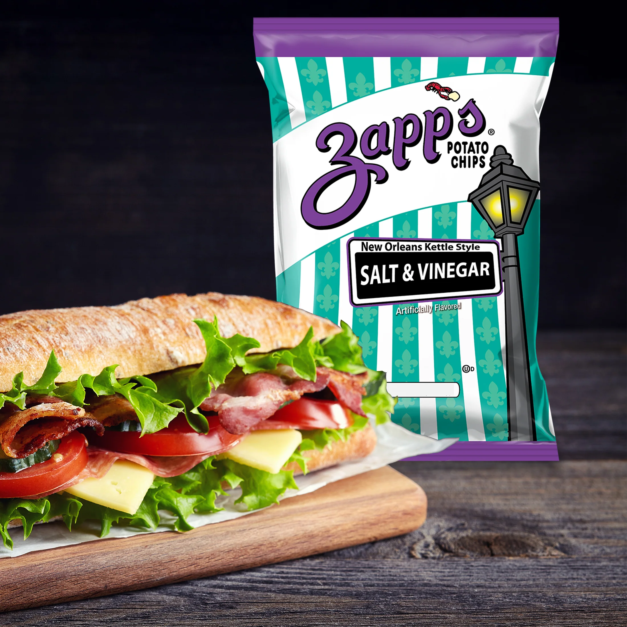Zapp's Kettle Potato Chips Salt & Vinegar - Image 3