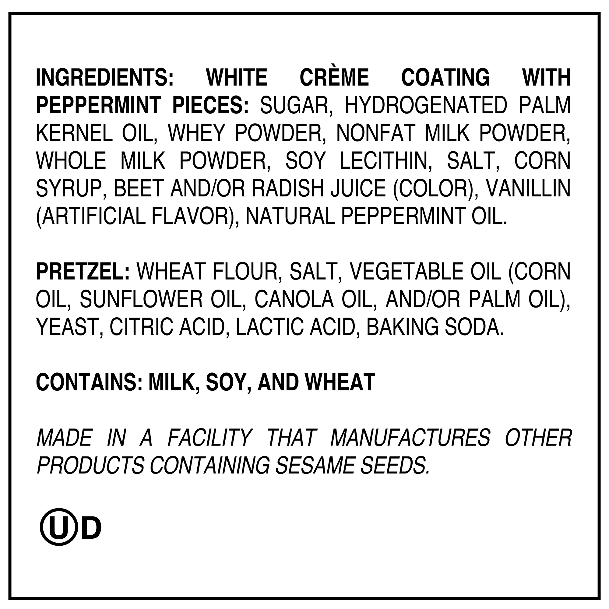 Utz White Chocolate covered Peppermint Mini Specials - Image 3