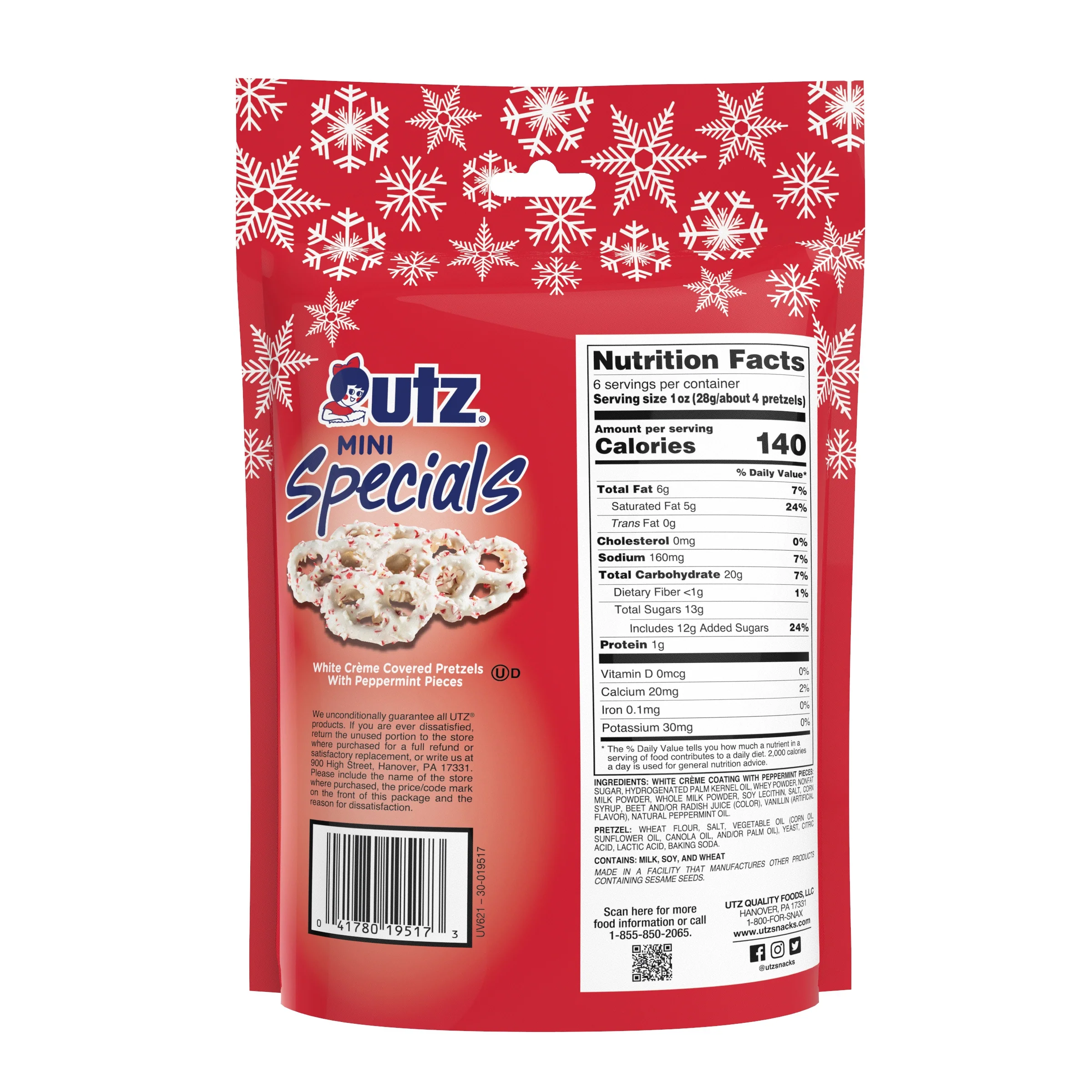 Utz White Chocolate covered Peppermint Mini Specials - Image 5