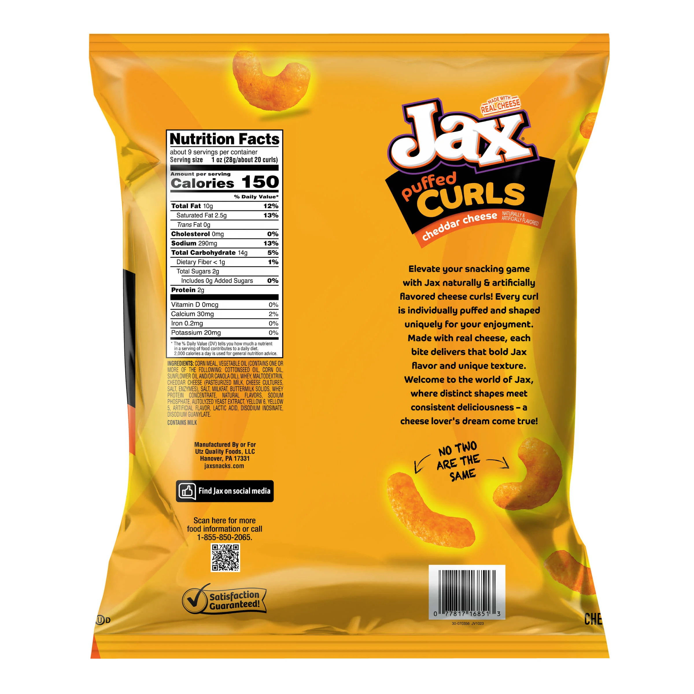 Jax Puffed Curls, Cheddar Cheese - Image 9