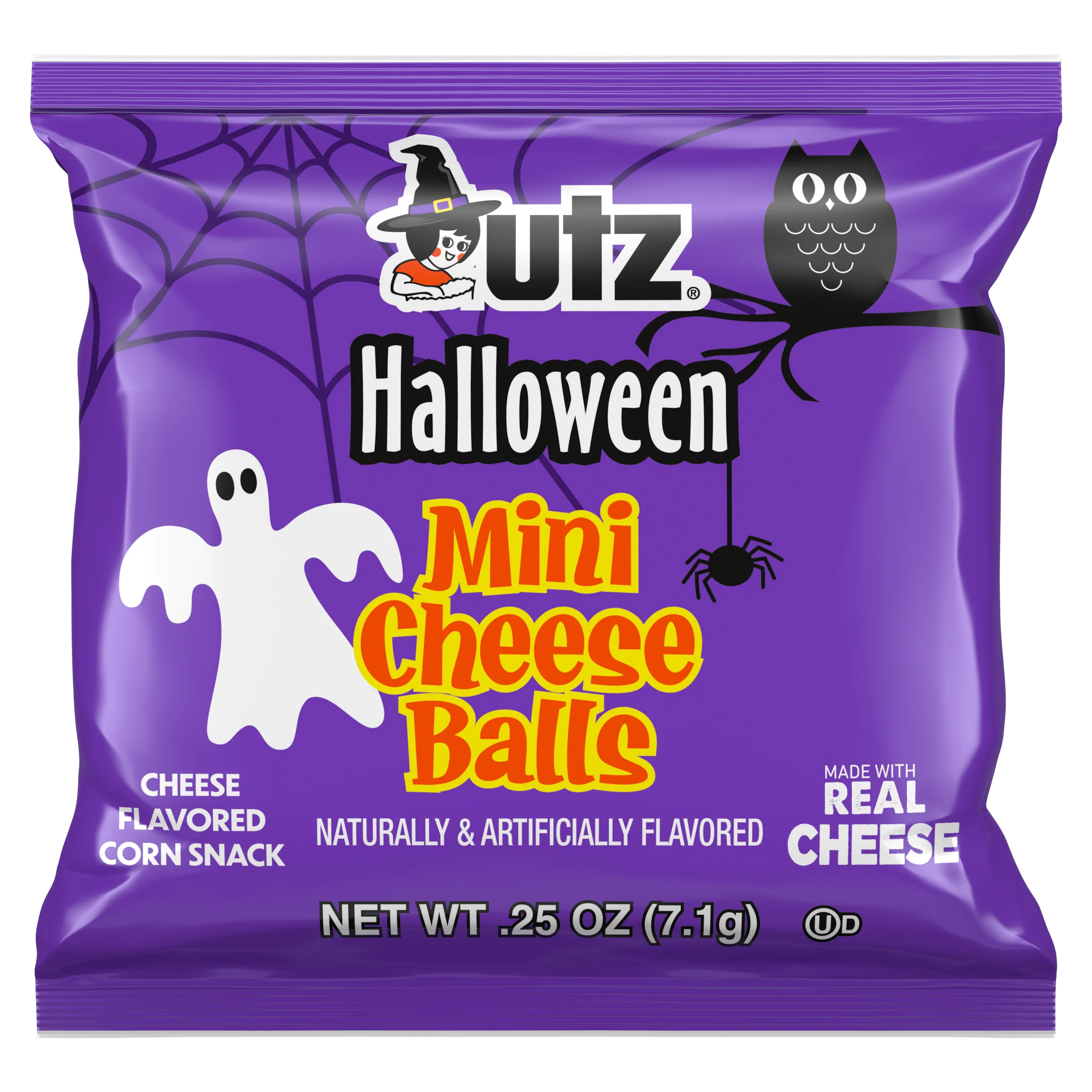 Utz Halloween Mini Cheese Ball Treats - Trick-or-Treat Cheese Snack (2pk) - Image 3