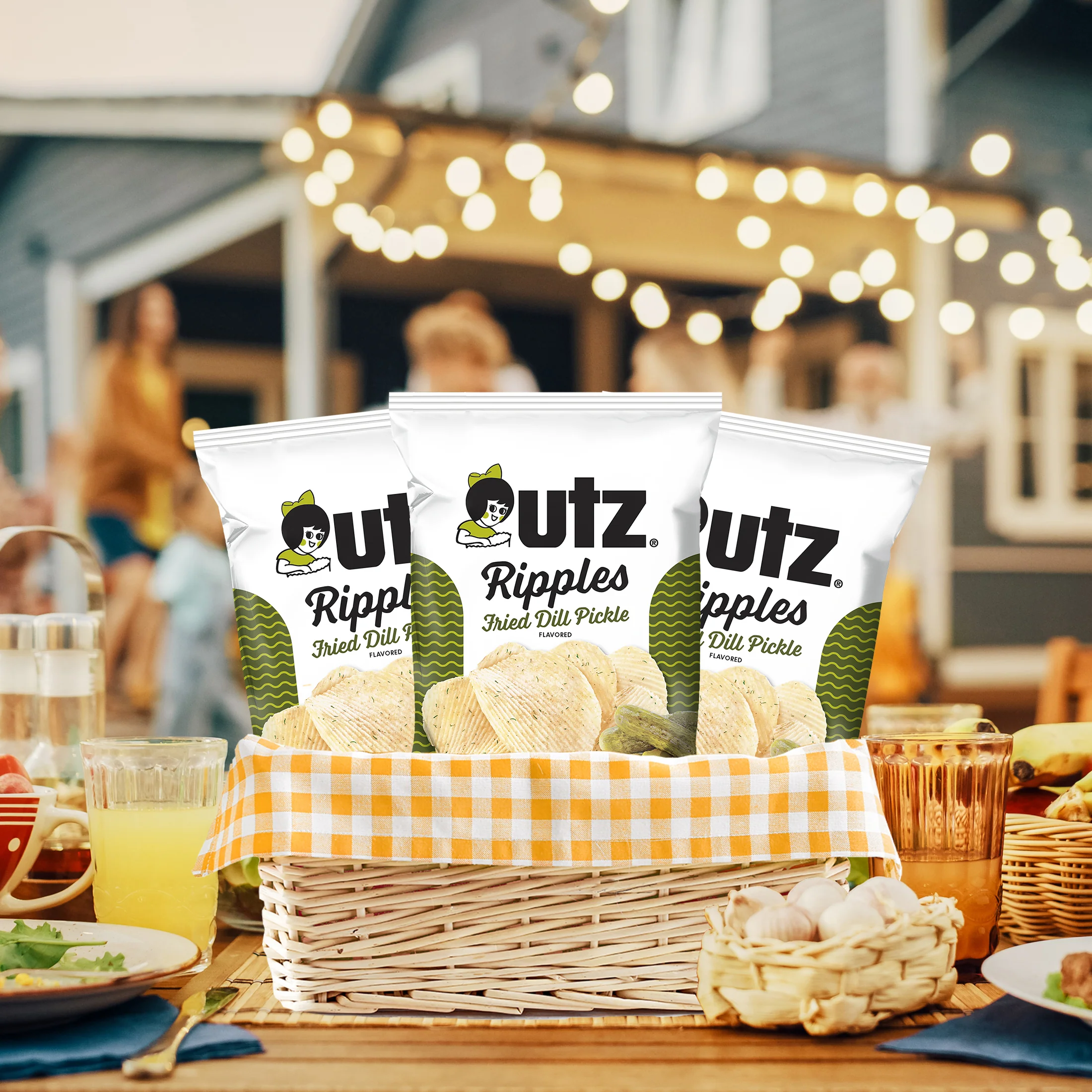 Utz® Ripples Fried Dill Pickle Potato Chips - Image 9